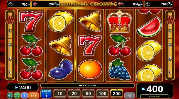 Shining Crown Slot Screenshot